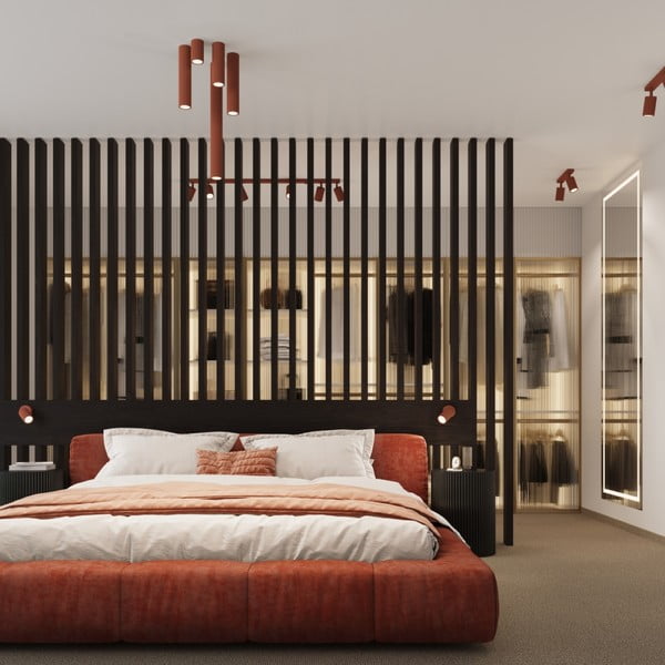 Ķieģeļu sarkana prožektora tipa lampa Gleam – Sollux-image-1