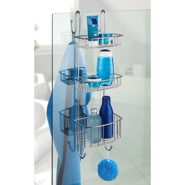 Trīs līmeņu piekaramais dušas plaukts Wenko Olesi -image-1