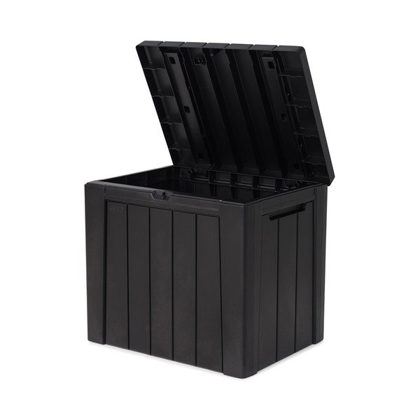 Tumši pelēka plastmasas dārza uzglabāšanas kaste Urban – Keter-image-2