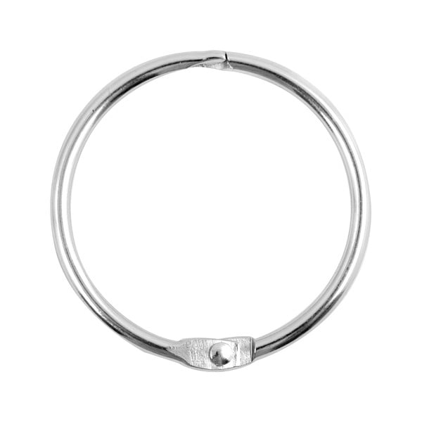 Matētas sudraba krāsas dušas aizkaru gredzeni (12 gab.) Ringo Small – Spirella