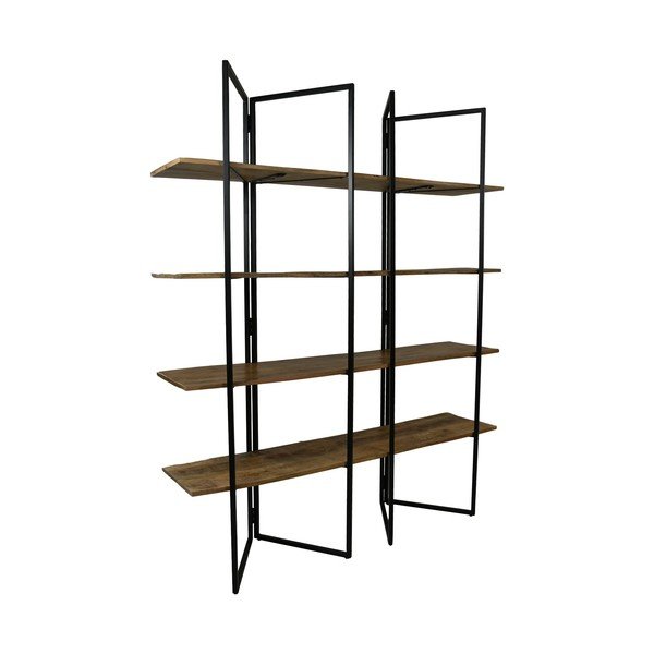 Melns mango koka plaukts 165x200 cm – HSM collection-image-3