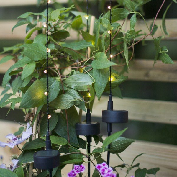 3 LED gaismas dekoru komplekts ar saules baterijām Star Trading Flexy, augstums 80 cm-image-1