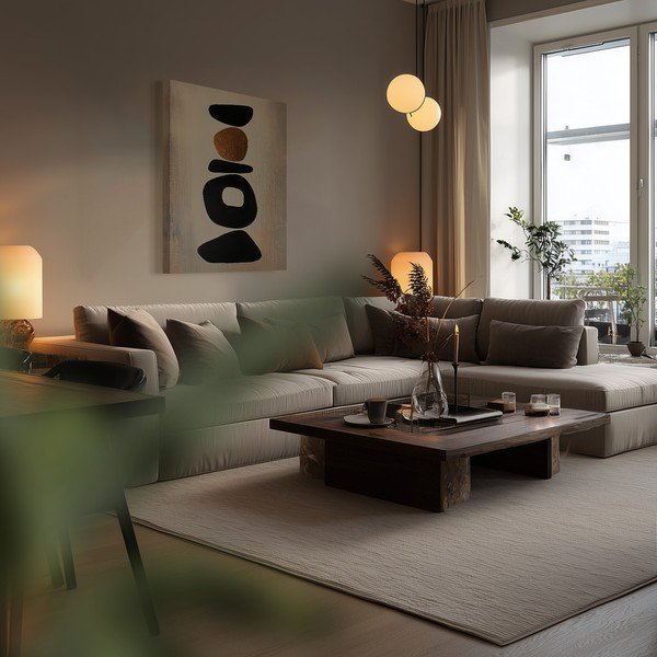 Drukāta glezna uz audekla 70x100 cm Stones – Styler-image-1