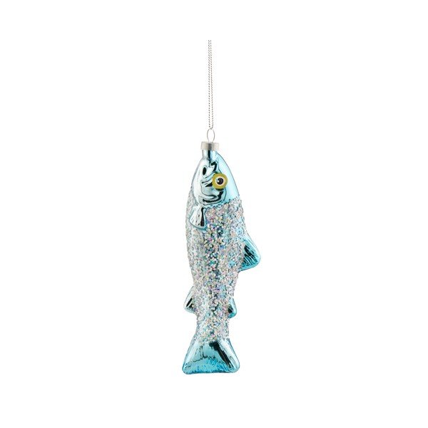Stikla Ziemassvētku eglītes rotājums 5 cm Sardine – Sass & Belle
