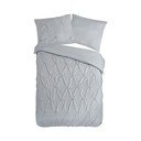 Pelēka vienguļamā mikrošķiedras gultas veļa 140x220 cm Pure Elegance – Good Morning
