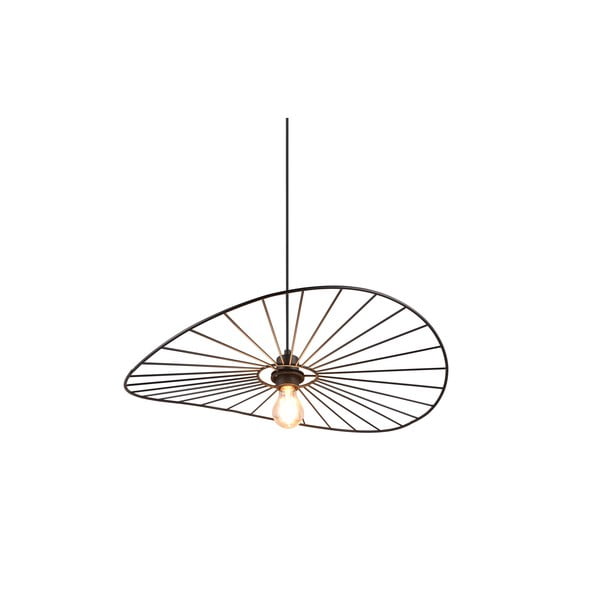 Matēti melna piekaramā lampa ø 60 cm Chapeau – Reality-image-4