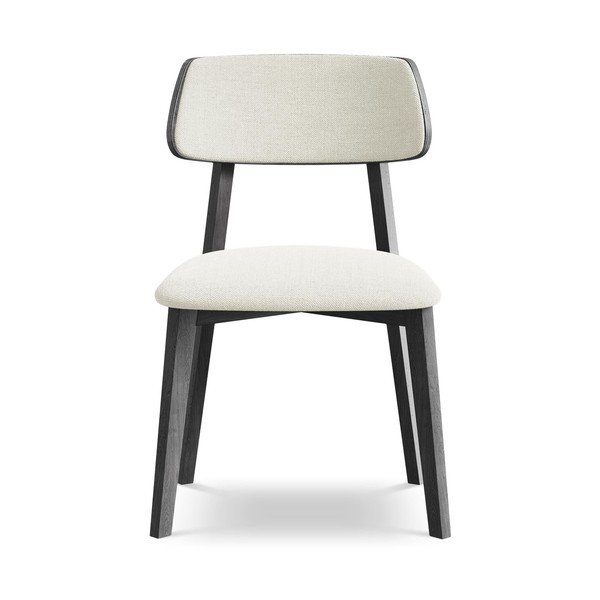 Krēmkrāsas masīvkoka pusdienu krēsls Niu – Makamii-image-1