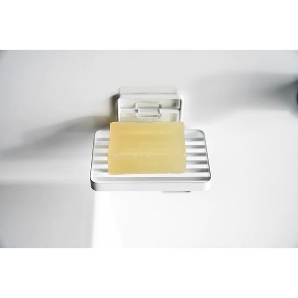 Balts metāla pašlīmējošs ziepju trauks Film Hook – YAMAZAKI-image-1