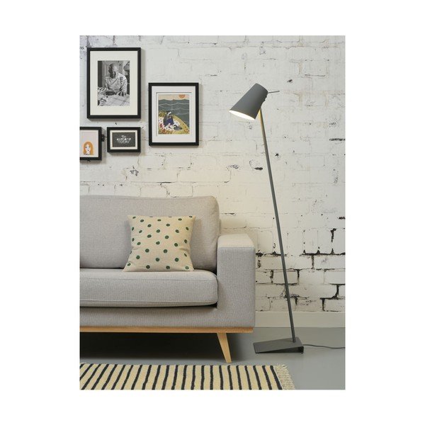 Pelēka stāvlampa ar metāla abažūru (augstums 140 cm) Cardiff – it's about RoMi-image-3