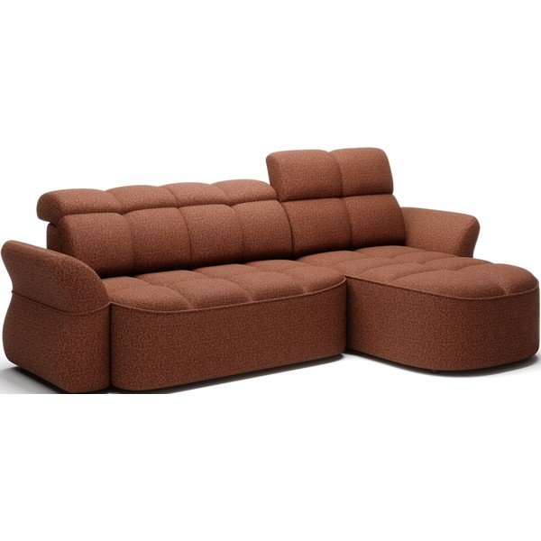 Terakotas oranžs samta salokāms/ar uzglabāšanas vietu stūra dīvāns (ar labo stūri/ar zvilni) Beneth – ELTAP-image-2