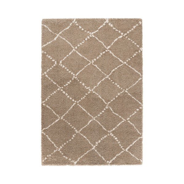 Brūns paklājs Mint Rugs Allure Ronno Brown Creme, 200 x 290 cm