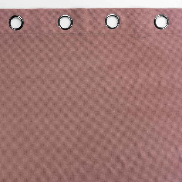 Rozā samta aizkars 140x260 cm Velouriane – douceur d'intérieur-image-2