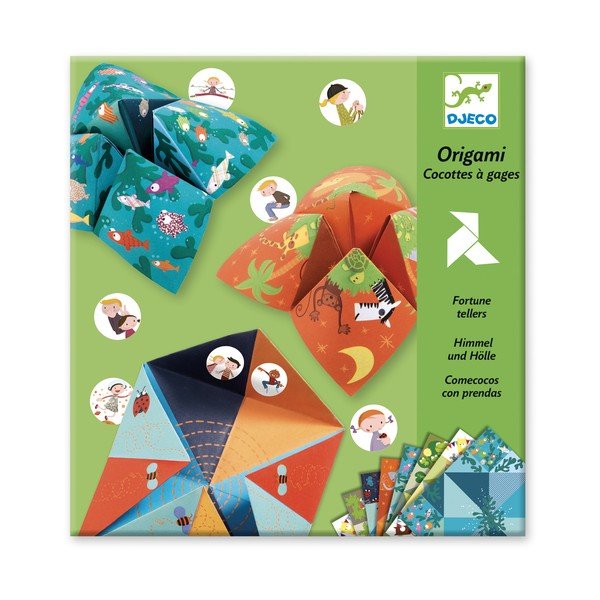 8 origami papīru komplekts ar uzlīmēm Djeco Fortune-image-4
