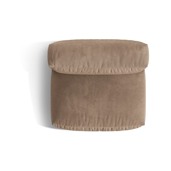 Gaiši brūna samta (vidējā moduļa) modulārā dīvāna daļa Martina – Micadoni -image-3