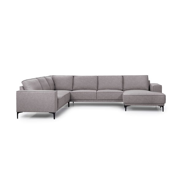 Pelēks stūra dīvāns (ar labo stūri/U veida) Copenhagen – Scandic