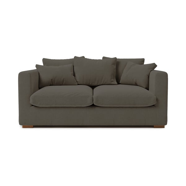 Tumši pelēks velveta dīvāns 175 cm Comfy – Scandic