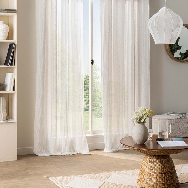 Balts aizkars 140x260 cm Zaho – douceur d'intérieur-image-2