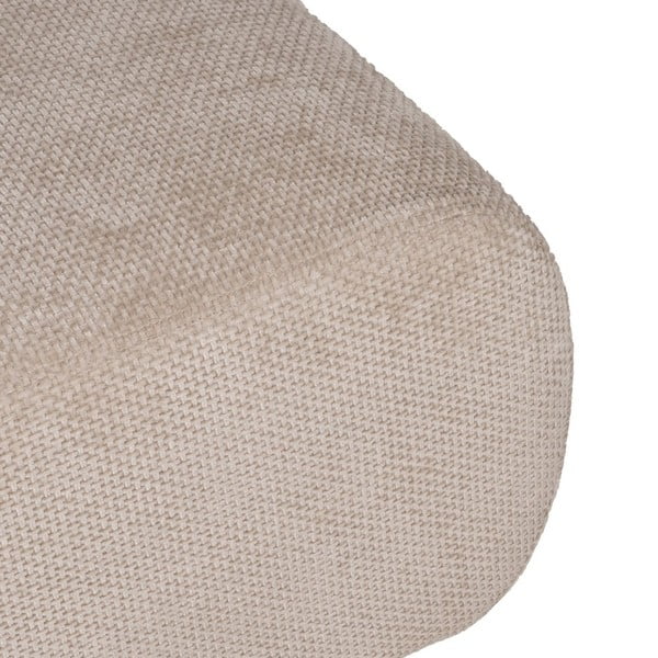 Bēšs kāju soliņš no šenila auduma Minimal – Ixia-image-2