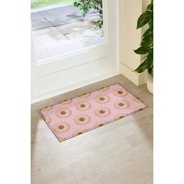 Pārstrādātas plastmasas kājslauķis 40x70 cm Jam Biscuit  – Artsy Doormats-image-1