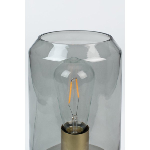 Pelēka galda lampa White Label Kato-image-2