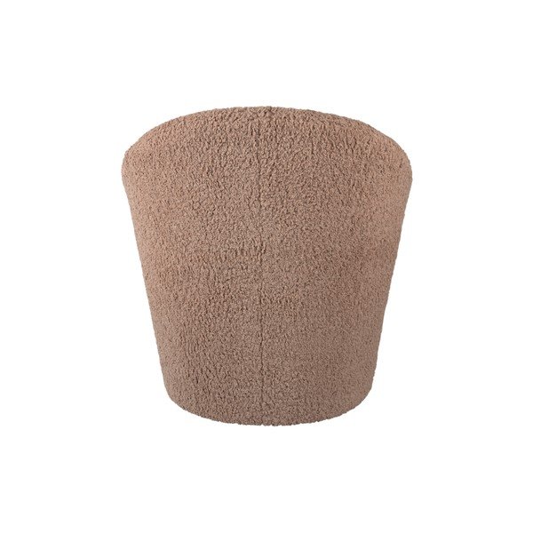 Brūns atpūtas krēsls no buklē auduma Cuddly  – Leitmotiv-image-4