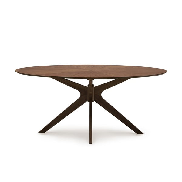 Ēdamgalds ar valrieksta koka imitācijas galda virsmu 110x180 cm Naanim – Kave Home