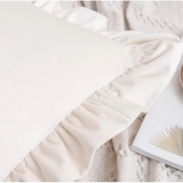 Spilvendrāna no kokvilnas maisījuma 40x40 cm Ruffled – Mila Home-image-2