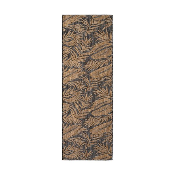 Melns/brūns iekštelpu un āra celiņa paklājs 80x250 cm Mira 1451 – Ayyildiz Carpets