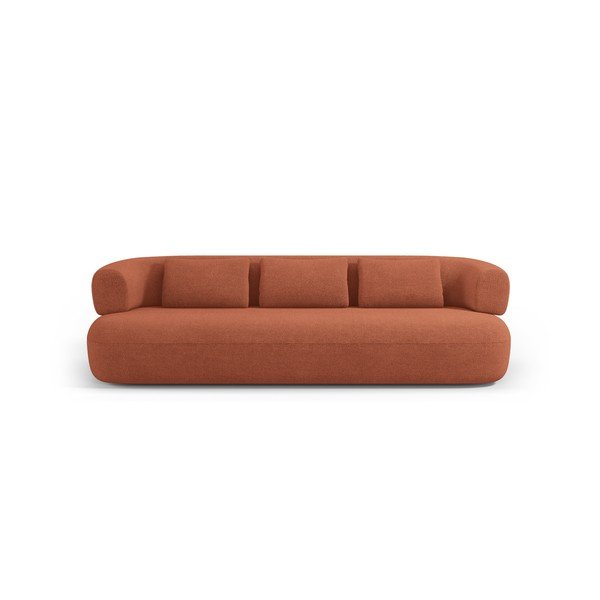 Terakotas oranžs dīvāns no buklē auduma 226 cm Jenny – Micadoni -image-2