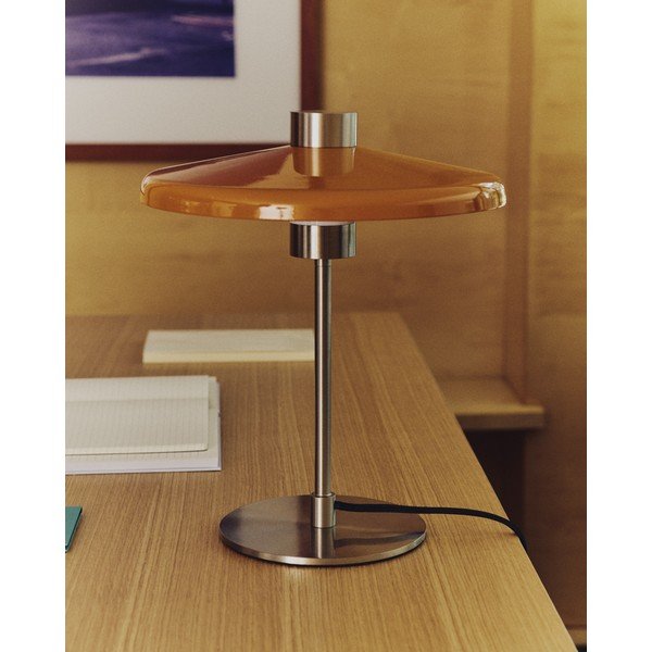 Oranža galda lampa ar metāla abažūru (augstums 32,5 cm) Nuvira – Kave Home-image-2