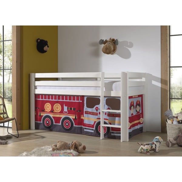 Bērnu aizkari ar gultas aizkariem (4 gab.) 195x75 cm Fire Truck – Vipack-image-2