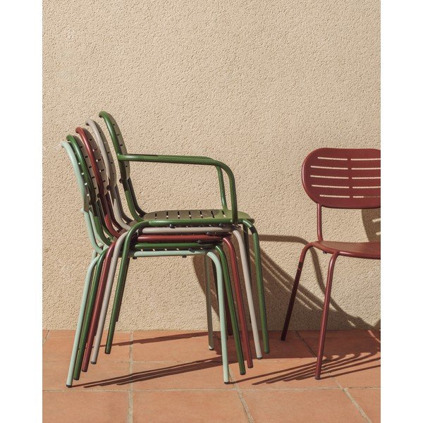 Bordo metāla dārza krēsls Brai – Kave Home-image-3