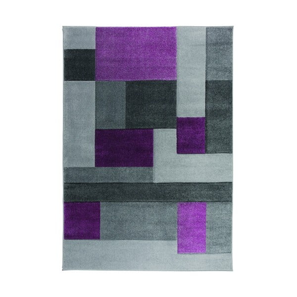 Pelēks un violets paklājs Flair Rugs Cosmos, 80 x 150 cm