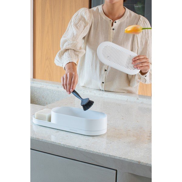 Balts plastmasas mazgāšanas līdzekļu turētājs SinkStyle – Brabantia-image-1