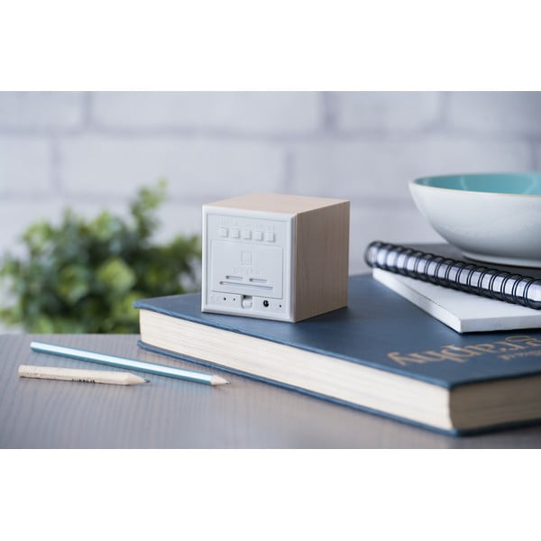 Digitāls modinātājpulkstenis Wooden Cube Click – Gingko-image-1