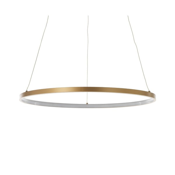 Zelta krāsas karināma lampa Tomasucci Ring, augstums 92 cm-image-2