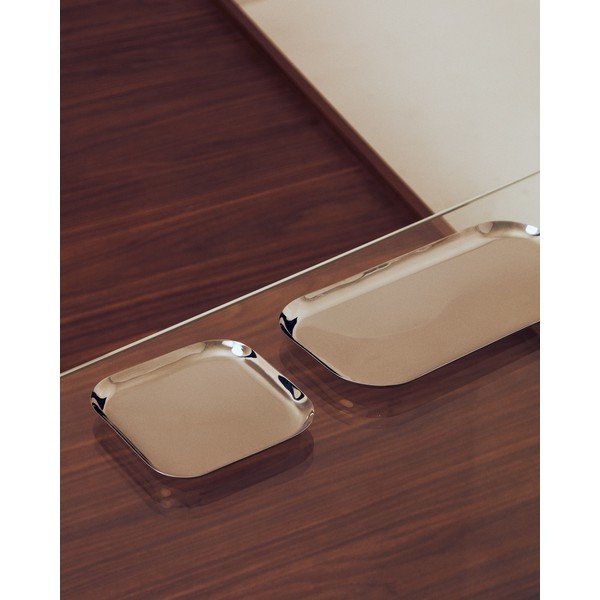 Servēšanas nerūsējošā tērauda paplātes (2 gab.) 15x29 cm Nirela – Kave Home-image-1