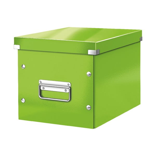 Zaļa uzglabāšanas kaste Leitz Click&Store, garums 26 cm