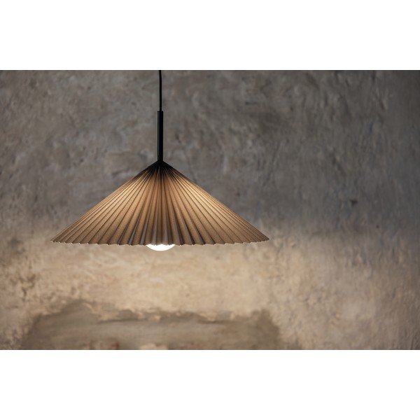 Pelēka piekaramā lampa ø 50 cm Plisado – Markslöjd-image-3