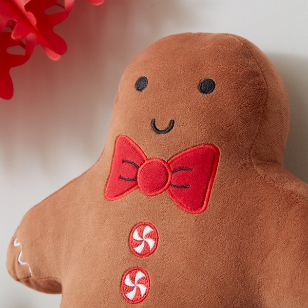 Samta dekoratīvais spilvens ar Ziemassvētku motīvu 28x37 cm Gingerbread – Catherine Lansfield-image-3