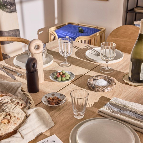 Dabīga toņa koka sāls un piparu dzirnaviņas Hoop – OYOY Living Design-image-1