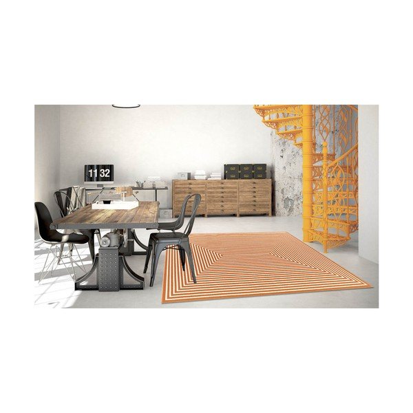 Oranžs āra paklājs Floorita Braid, 160 x 230 cm-image-4