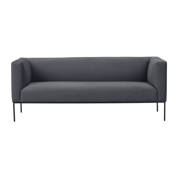 Tumši pelēks dīvāns Windsor & Co Sofas Neptune, 195 cm