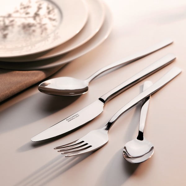 Nerūsējošā tērauda galda piederumi sudraba krāsā Victoria – Tescoma-image-1