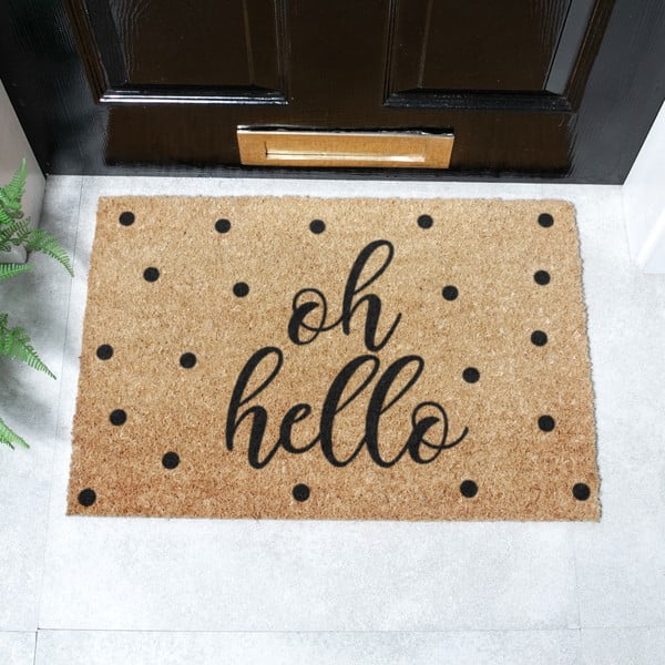 Kokosšķiedras kājslauķis 40x60 cm Oh Hello – Artsy Doormats-image-2