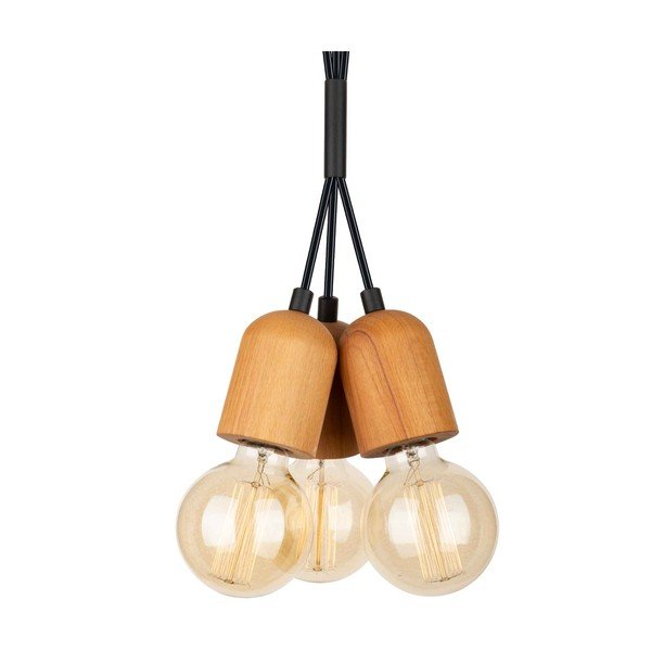 Melna/dabīga toņa piekaramā lampa Tahiti – Squid Lighting-image-3
