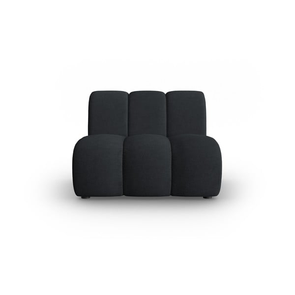 Melns modulārais dīvāns Lupine – Micadoni Home