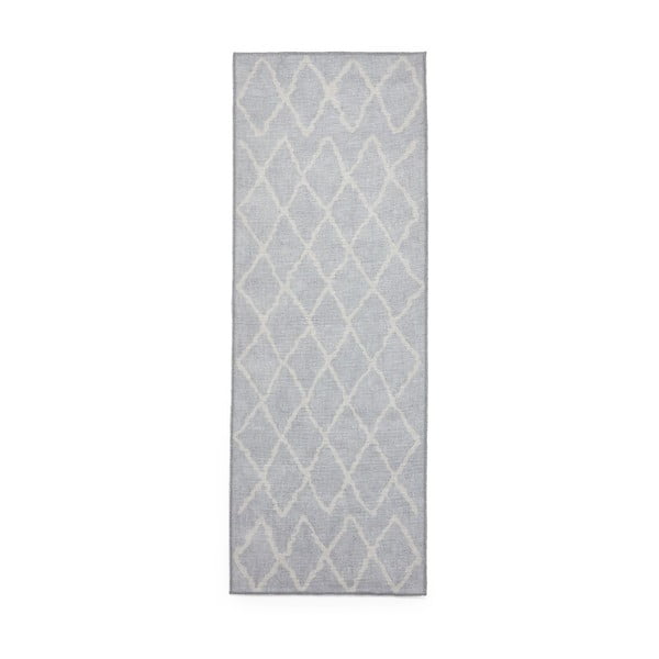 Gaiši pelēks mazgājams celiņa paklājs 76x230 cm Coral Light Grey – Think Rugs