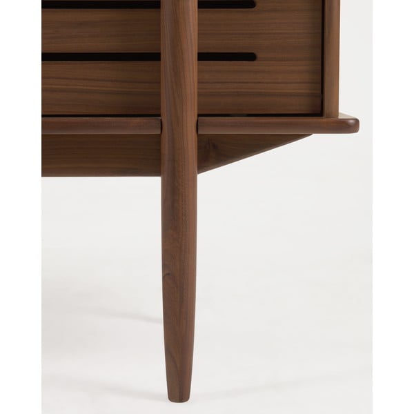 Grāmatplaukts ar valriekstu koka imitāciju Kave Home Carolin, 130 x 169 cm-image-2