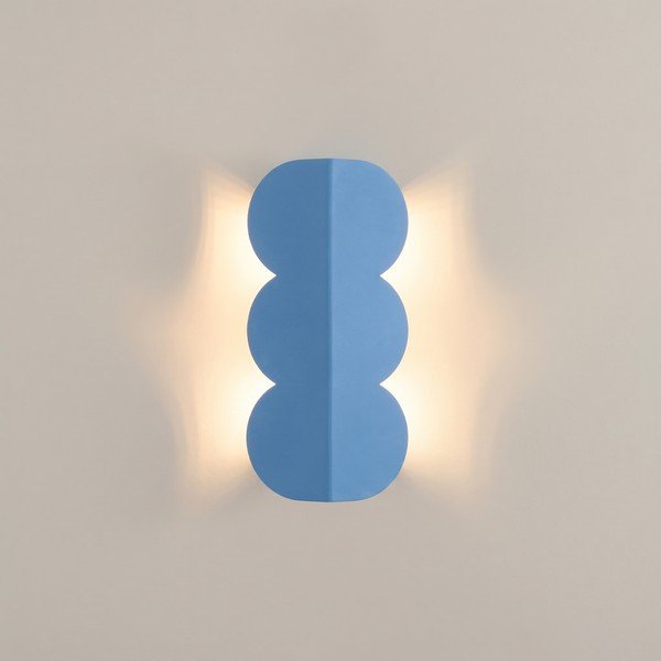 Gaiši zila alumīnija sienas lampa BISCUIT – Thoro-image-3